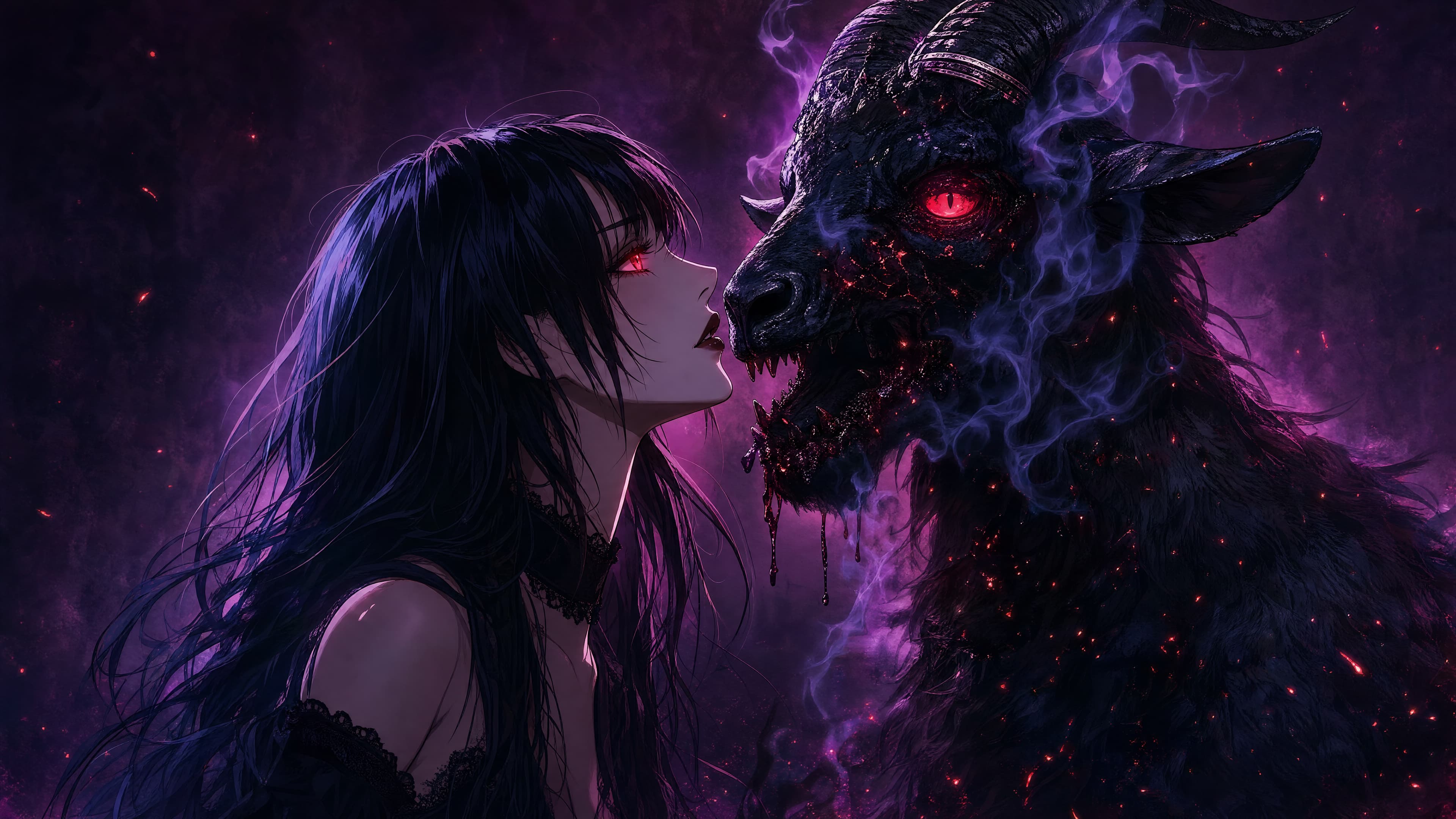 Haunted AI — gothic digital art